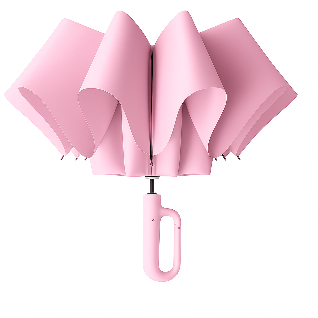 Umbrella with Novelty Carabiner Handle | Pink