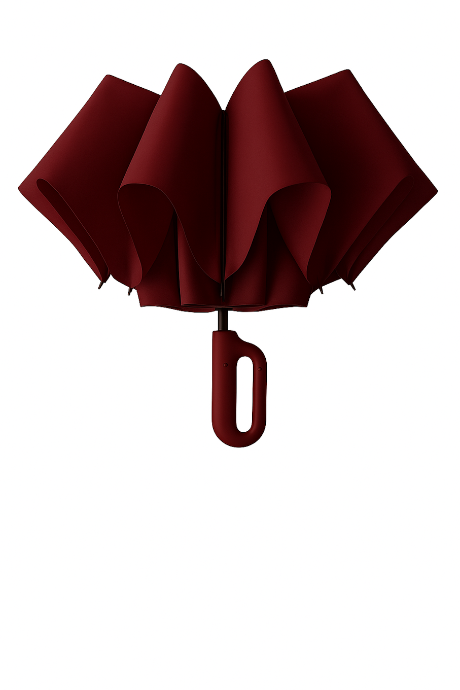 Umbrella with Novelty Carabiner Handle | Maroon