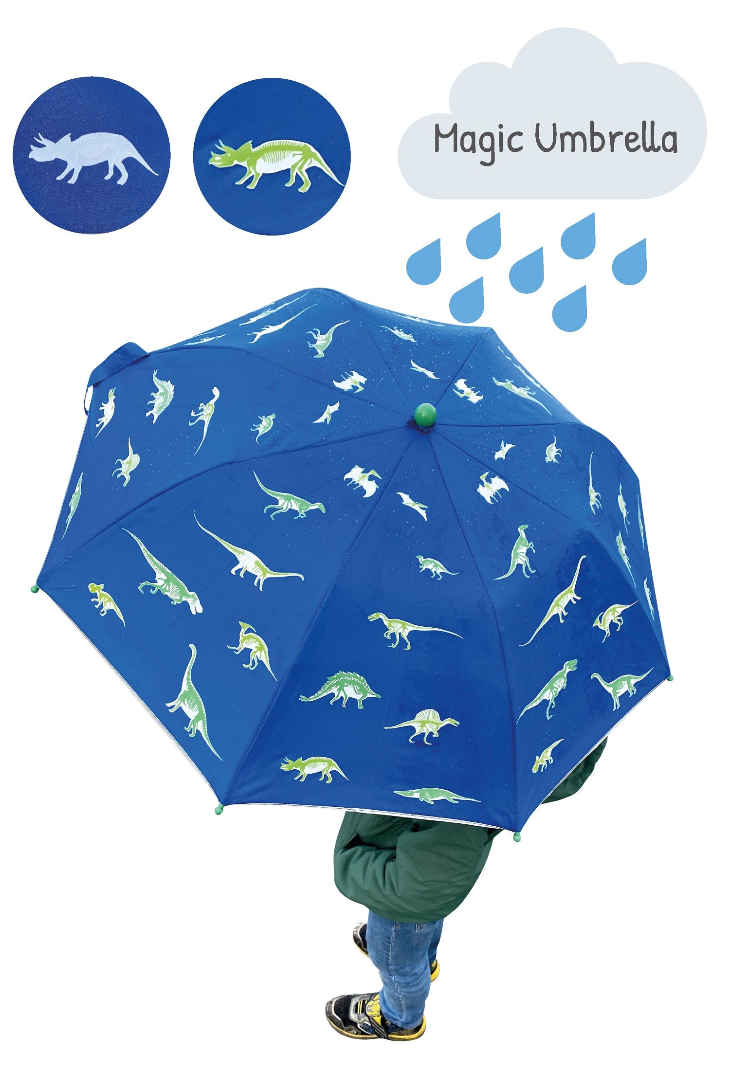 HECKBO Magic Color-Changing umbrella for children folding umbrella