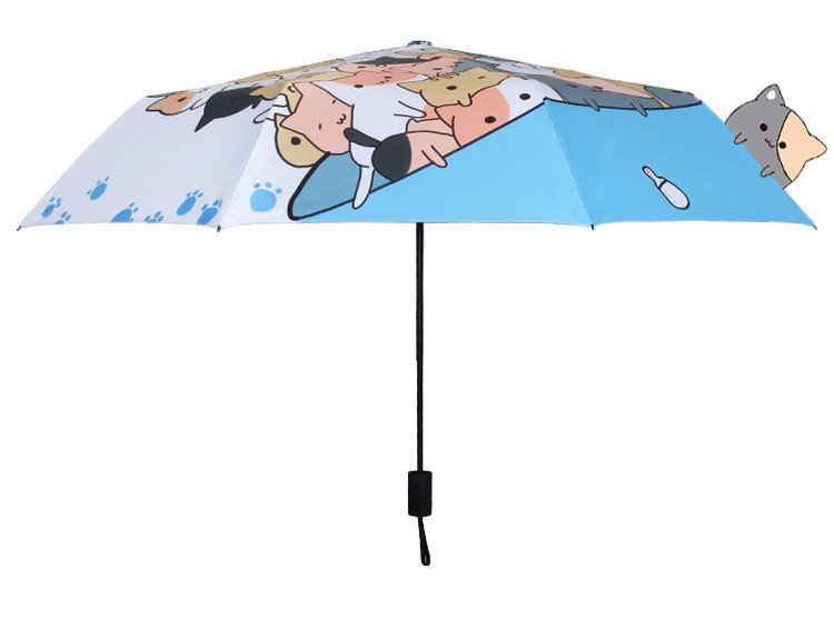 Creative Cartoon Cat Cute Sunny Painting Umbrella
