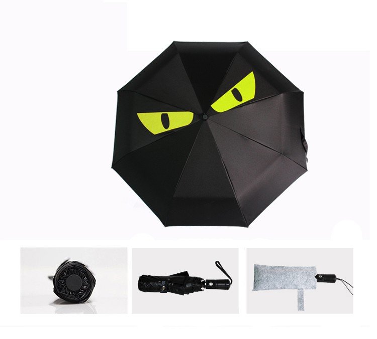 Show 3 Folding Automatic Umbrella